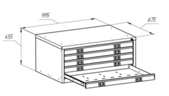 Шкаф картотечный F5 A1